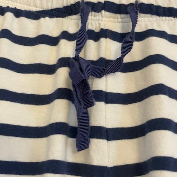 J.Crew Dreamy Cotton-blend Short-Sleeve Pajamas in Blue and White Stripes, XL - Picture 7 of 7